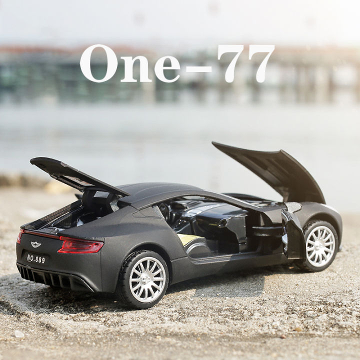 1-32-aston-martin-one-77-metal-toy-cars-diecast-scale-model-kids-present-with-pull-back-function-music-light-openable-door