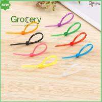 GROCERY LIFE 3x100mm เครื่องมือช่าง การตกแต่งเส้น สายรัดสายไฟ ปล่อยได้ ซิป สายรัด มัดรวม ลวดไนลอน