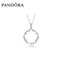 Pandoraˉ Shine Shard 925 Silver Necklace 397546CZ Ring Clavicle Chain Fashion Jewelry Female Clavicle Chain Women Jewelry Pandoraˉ necklace