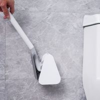 ◊ Household Long Handle Toilet Brush with Base Silicone Wc Golf Head Cleaning Brushes With Holder Set TPR Toilet Cleaner Brushes