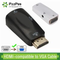 【DT】PzzPss HDMI-compatible to VGA Adapter With 3.5Mm Jack Audio Cable HD 1080P Male to Female Converter For Laptop Display Projector  hot