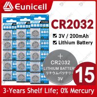 CR2032 15ชิ้น Dstartec ลิเธียม3V สำหรับเครื่องคิดเลขนาฬิกาของเล่นรถยนต์นาฬิการะยะไกล CR 2032 DL2032 BR2032ปุ่ม5004LC เซลล์เหรียญ