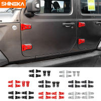 SHINEKA Car Exterior Door Hinge Cover Engine Hood Hinge Protector Trim Cover Stickers Kit Accessories For Jeep Wrangler JL 2018+