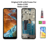 จอแอลซีดีพร้อมกรอบเดิมสำหรับ Nokia G300 G400 TA1374/1530จอแสดงผล LCD พร้อมจอ LCD Digitizer หน้าจอสัมผัส