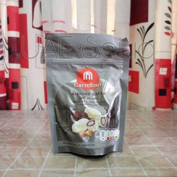 Hot Carrefour Chocolate Coated Dates with Almond 100g Lazada PH