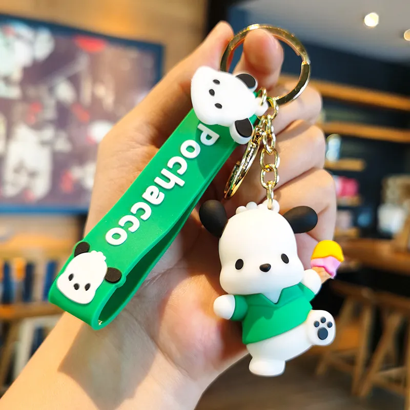 Kawaii Keychain Cute Cartoon Bear Keyring Charm Pendant Key Ring