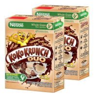 Nestle Koko Krunch Duo เนสท์เล่ โกโก้ครั้นช์ ดูโอ้ ซีเรียลอาหารเช้ารสช็อกโกแลตและรสไวท์ช็อกโกแลต 330 กรัม x 2 กล่อง