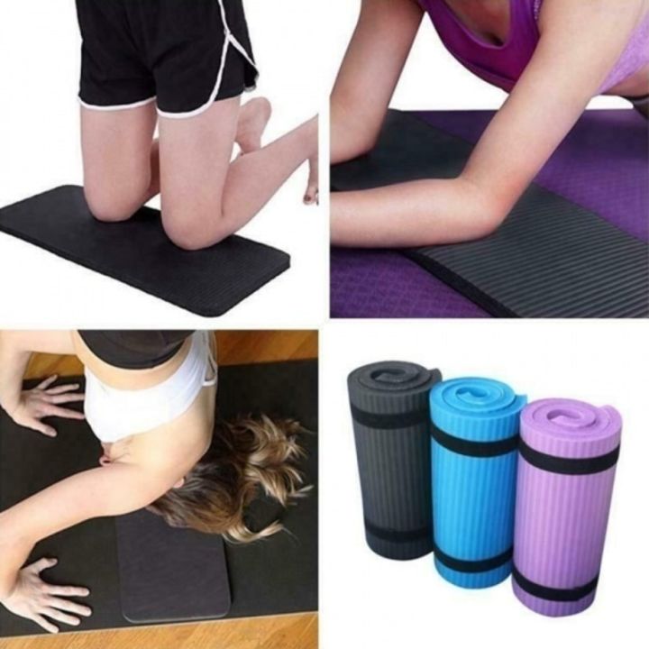 60*25cm Yoga Knee Pads Wrist Support Hip Hand Yoga Mat Anti-slip Fitness  Mat Gym Flat Support Mat Natural Rubber Yoga Mat