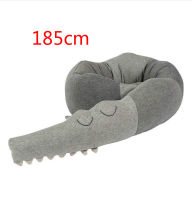 Baby Crib Bumper Crocodile Pillow Infant Cradle Baby Bed Bumper Kids Bed Fence Newborn Baby Bedding 185cm
