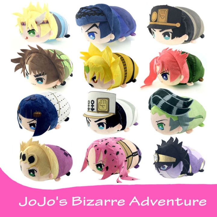JoJo s Bizarre Adventure Anime Johnny Joestar's Kujo Jotaro Giorno Giovanna  Cosplay Cute Plush Toy Soft Stuffed Pillow Doll 