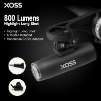 XOSS ไฟหน้าจักรยานไฟจักรยาน800Lumen ยูเอสบีกันน้ำชาร์จใหม่ได้ MTB ชุดไฟหน้ารถจักรยานแสงแฟลชจักรยาน