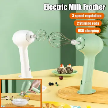 Electric Drink Mixer 3 Speeds Mini Stirrer Whipper Wireless USB  Rechargeable 14000rpm 1500mAh for Latte/Cappuccino/Hot Chocolate