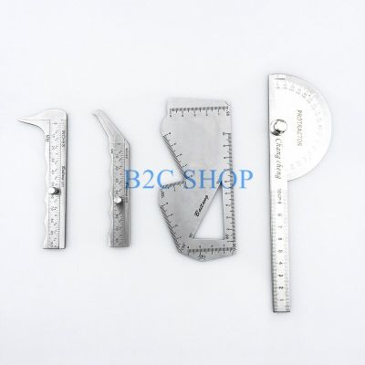 Nasal Measuring Scale Nasal Caliper Carved Plate Asal Plastic Surgery Instruments Nasal Measurement Tool Stainless Steel