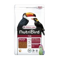 ☁♟✱ NutriBird T16 อาหารอัดเม็ดสำหรับนกตระกูลขุนทองนกกินผลไม้และแมลงขนาดใหญ่ (700 g.)