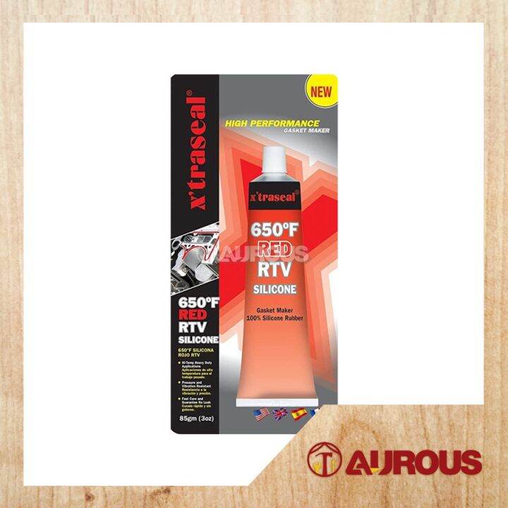 XTRASEAL HITEMP GASKET MAKER RTV SILICONE RED 650'F (85 GM) Lazada