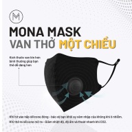 CHÍNH HÃNG 01 Chiếc Khẩu trang Mona mask N99 có van 6 lớp chống bụi mịn thumbnail