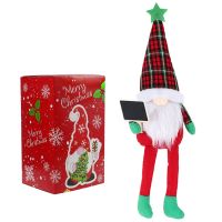 Christmas Gnomes ตกแต่ง Handmade Tomte Swedish Gnome ถือกระดานดำ Scandinavian Figurine Plush Elf Ornament