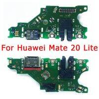 แผ่นซ็อกเก็ตริบบิ้นแท่นชาร์จสำหรับ Huawei Mate 20 Lite Mate20 Pro X 20X บอร์ดซ่อมโทรศัพท์มือถือของแท้ขั้วต่อ Usb ชิ้นส่วนอะไหล่