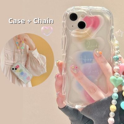 🌈Case Chain 🏆Redmi A12 Rednmi Note 12 10 9 8 12C 10C 9A 9C 9T X3 NFC Colorful Chain Soft Protection Back Cover
