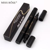 2 In 1 Eyeliner Stamp Cat Eyes Makeup Cosmetics Seal Liquid Eye Liner Pen Waterproof Black Pencil Stamps Quick Dry Eyelid Pen