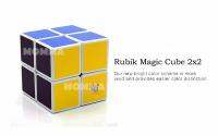 MOMMA ใหม่ ลูกบิด รูบิค ลูกบาศก์ 2x2 ฝึกสมอง เพิ่มไอคิว ลื่น ทน พื้นขาว  HE SHU White Rubiks Cube Magic Square 2 Layers