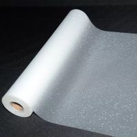 1" (25.4mm) core Glitter Film Roll Sparkle Thermal Glitter Film Transparent Hologram Lamination Film 32cmx100m Fax Paper Rolls