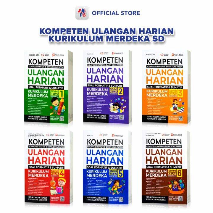 Buku Ulangan Harian Kurikulum Merdeka SD / Kompeten Ulangan Harian ...