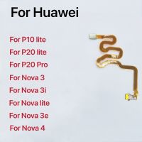 ขั้วต่อเซ็นเซอร์ Id ลายนิ้วมือสำหรับปุ่มโฮมเหมาะสำหรับ Huawei Nova 3 3I 4 4E 5 5I P10 P20 Pro P30 Lite