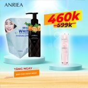 Combo miếng dán trắng răng Anriea bạc hà trắng răng kháng khuẩn hiệu quả