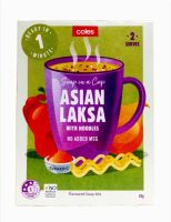 Coles - Asian laksa soup with noddles 65g