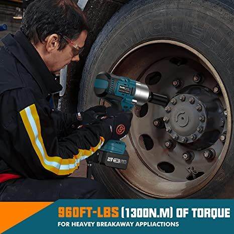 seesii-ประแจ-1300nm-high-torque-1-2-cordless-brushless-impact-electric-wrench-ไร้สายแรงบิดสูง-ไร้สายประแจ-960ft-lbs-3800ipm-ไร้แปรงถ่าน-พร้อมชุดอุปกรณ์แรงกระทบแหวนเสียดสี-2x5-0-ah-battery-แบตเตอรี่ชาร