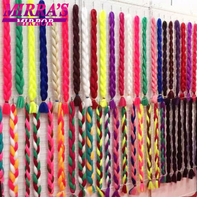 82นิ้ว Jumbo ids Extensions Afro Synthetic iding ผม Ombre สำหรับ Twist id Support ขายส่ง Mirra S Mirror