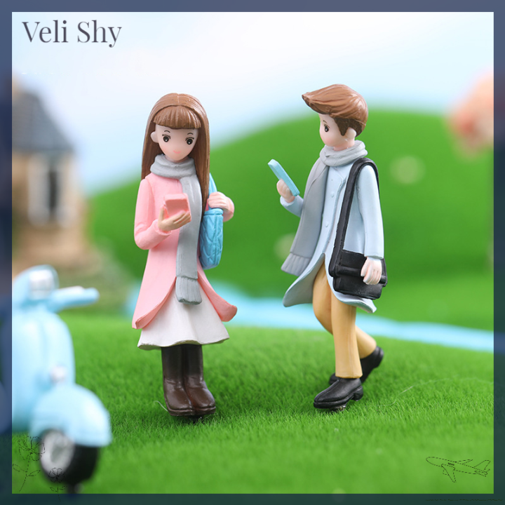 veli-shy-คู่รักขนาดเล็กภูมิทัศน์ขนาดเล็ก-figurines-งานฝีมือพลาสติกสำหรับสวน-diy