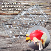 15 Cavity Volcano Chocolate Mold Polycarbonate Sakura Love Plastic for Chocolate Mould Candy Stand Set Bakery Baking Tools