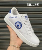 รองเท้าคอนเวิร์สหนังConverse size:39-45EU รองเท้าผ้าใบคอนเวิส รองเท้ากีฬา รองเท้าใส่ทำงาน รองเท้าผ้าใบผช รองเท้าผ้าใบผญ รับประกันสินค้าตรงปก100% รองเท้าแฟชั่น V38B017 [Best Price]