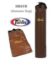 Fairtex Banana Heavy Bag HB6TB Throwback Brown 6 Feets Training MMA K1 (Un-filled)กระสอบทรายทรงกล้วย แฟร์แท็กซ์ HB6 ส๊น้ำตาล 6 ฟุต( ขายแบบไม่บรรจุ)