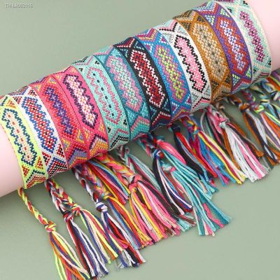 ❄ﺴ Bohemian Woven Friendship Bracelets for Women Girl Fashion Braided Handmade Tassels Wrap Boho Bracelets Adjustable Wristbands