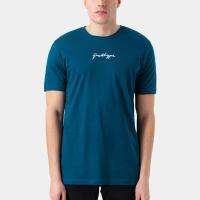 T-SHIRT - MENS TEAL SCRIBBLE