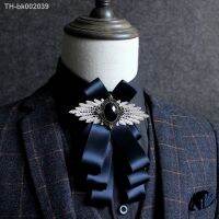 卐 New Luxury Black Rhinestone Handmade Bow Tie Mens Wedding Groomsman High-end British Boy Business Suits Shirt Bowtie Butterfly