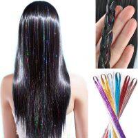 【CW】 93cm Colorful Hair Extension Accessories Gold Metallic Wire Extensions Hip hop Braid