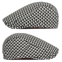 R Beret หมวกสำหรับชายหญิงแบนหมวก Herringbone Ivy Duckbill หมวกฤดูใบไม้ผลิฤดูใบไม้ร่วงลายสก๊อต Visor Forward ศิลปะ Berets