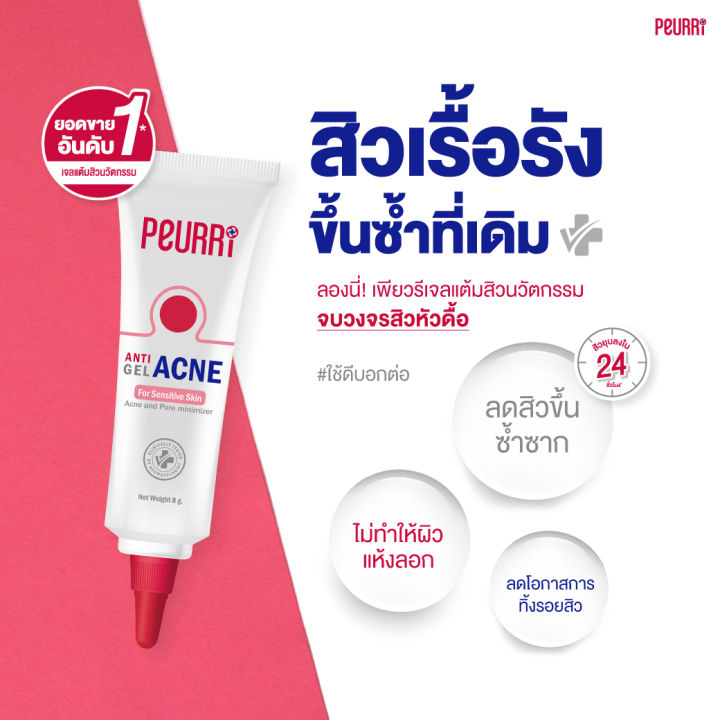 peurri-rapid-all-acne-clear-gel-เพียวรี-แรพิท-ออล-แอคเน่-เคลียร์-เจล-เจลลดสิวอักเสบ-สิวอุดตัน-สิวผด-สิวทุกประเภท