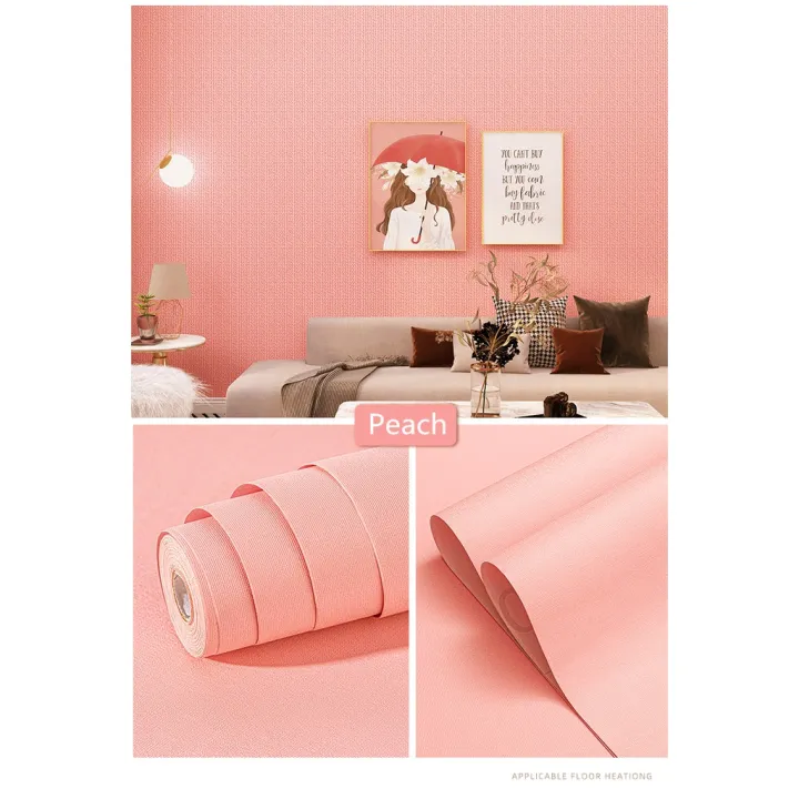 Wallpaper PVC Self Adhesive 10metersX45cm Waterproof Sticker Plain ...