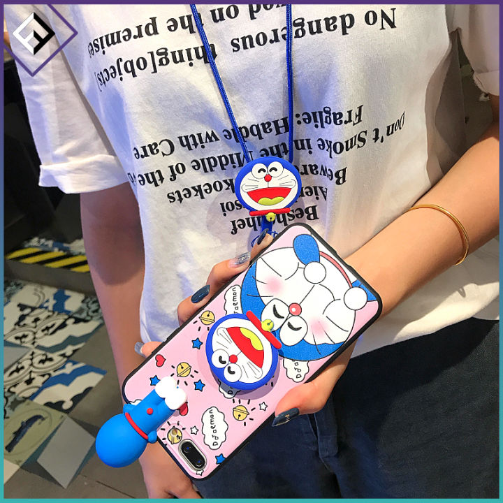 โทรศัพท์-huawei-y7-prime-2019-3d-doraemon-huawei-y7-2017-2018-2019-y7-prime-2018-2019-y7-pro-2018-2019กรณีแต่งหน้ากระจกผู้ถือ-doraemon-ตุ๊กตาพร้อมสายคล้อง