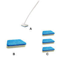 แปรงอ่างอาบน้ำพื้นบ้านแปรงทำความสะอาดกระเบื้องด้ามยาวถอดออกได้ฟองน้ำขัดสำหรับโถสุขภัณฑ์ในบ้านหน้าต่างพรม