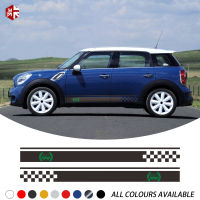 2ชิ้น60th ครบรอบรูปลอกรถประตูแถบด้านข้างสติ๊กเกอร์สำหรับ MINI Cooper Countryman R60 2010-2016 JCW หนึ่งอุปกรณ์เสริม