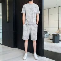 【hot seller】 2023 summer casual suit mens new design with handsome short-sleeved a set of sportswear