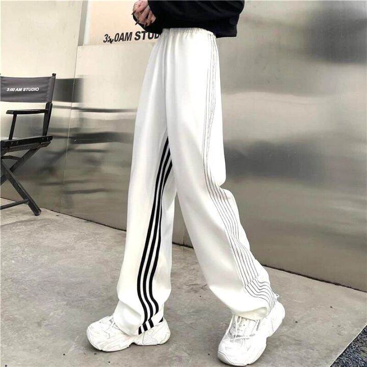 mexzt-striped-joggers-sweatpants-women-streetwear-high-waist-casual-wide-leg-pants-korean-loose-drawstring-sports-trousers-new