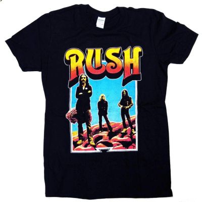 เสื้อยืดแขนสั้นผ้าฝ้ายพิมพ์ลาย Rush Hemispheres สําหรับผู้ชาย  X6J1