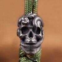 Snake Knife Bead Outdoor Paracord Accessories Woven Lanyard Pendant Jewelry Punk Charms